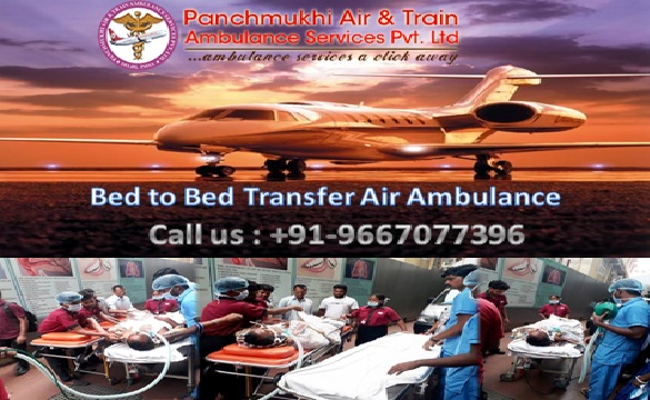 Bed to Bed Transfer Air Ambulance in Delhi